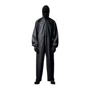 Yeezy Gap Engineered by Balenciaga Coated Cotton Overalls Black Oversized Size L